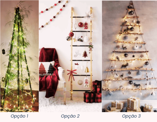 decoração natal ao ar livre barata e sustentavel