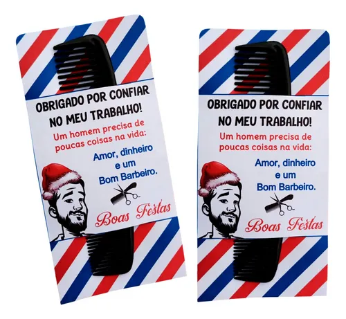 decoração de natal barbearia