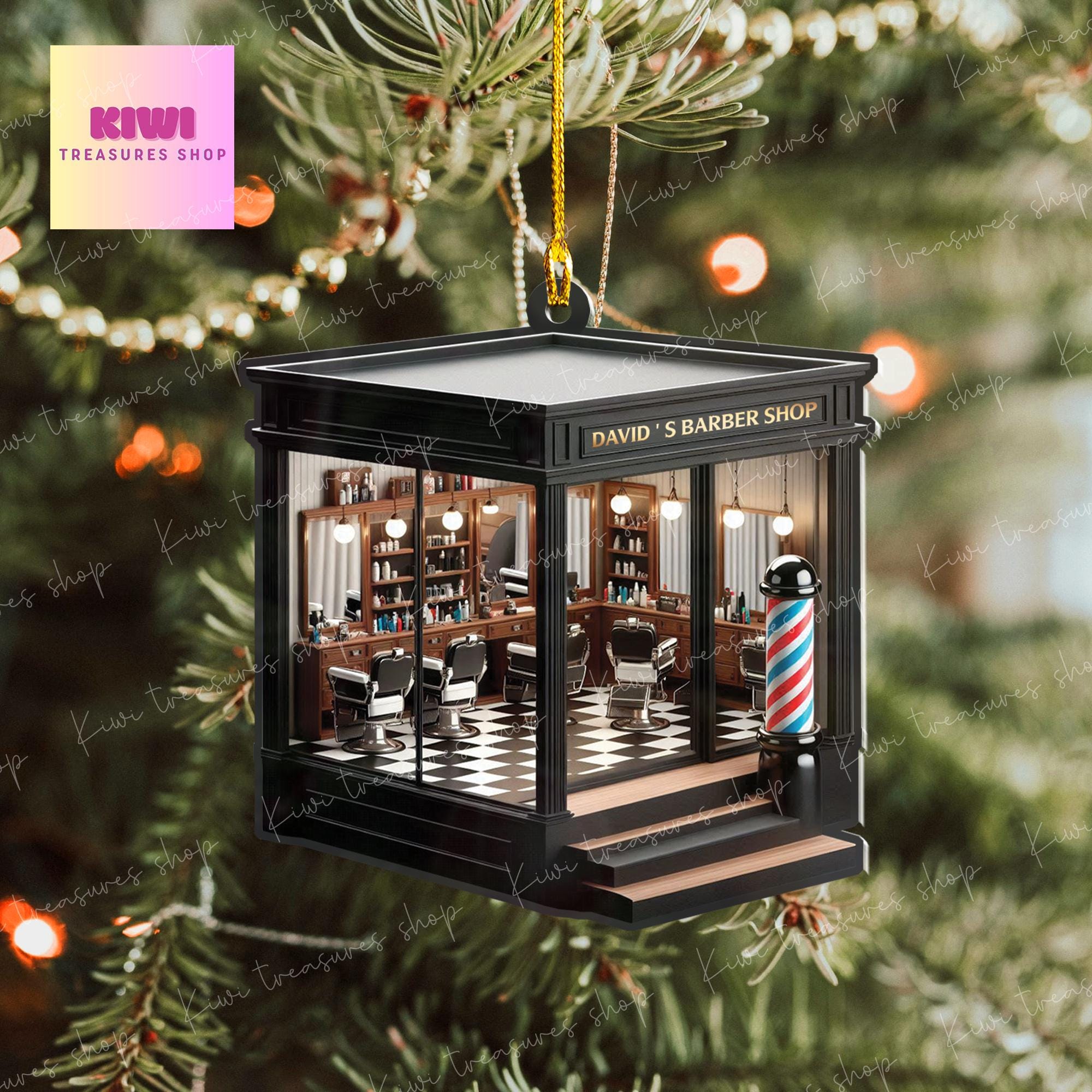 ideias de decoração de natal para barbearia masculina