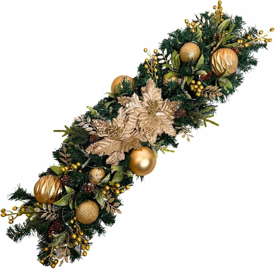 centro de mesa natalino rústico vs moderno