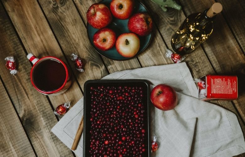 ideias criativas decoração natal frutas