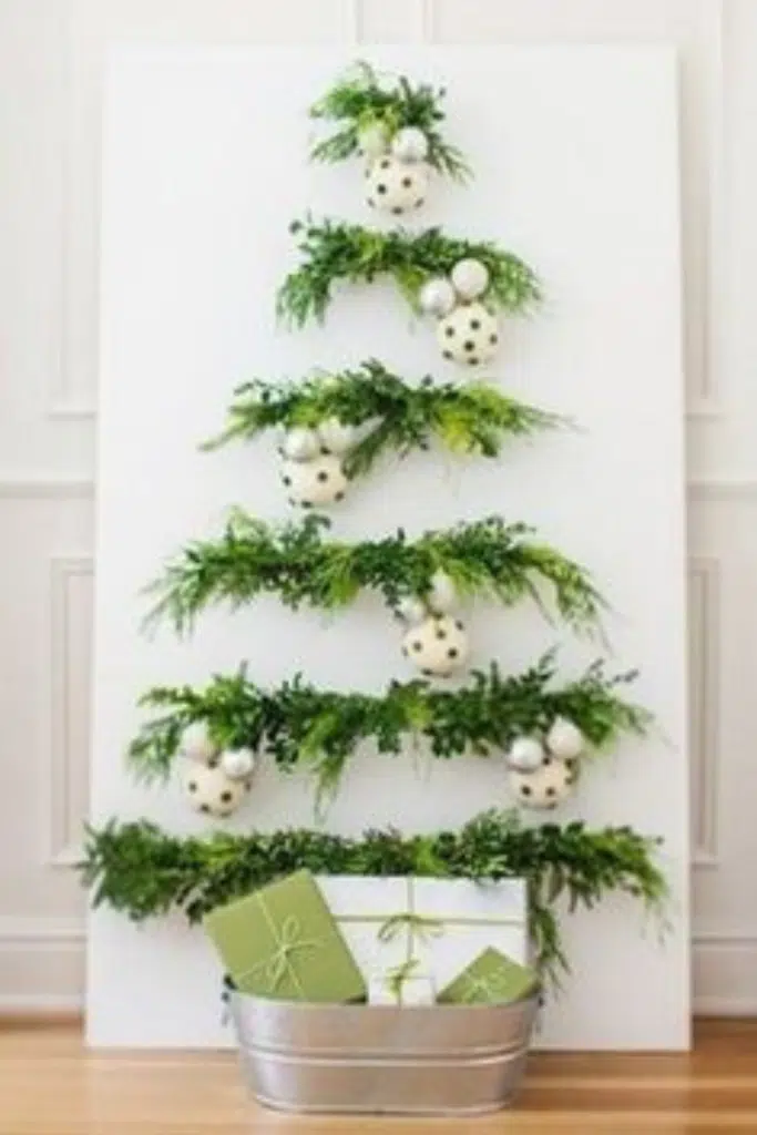 decoração de natal em pilares