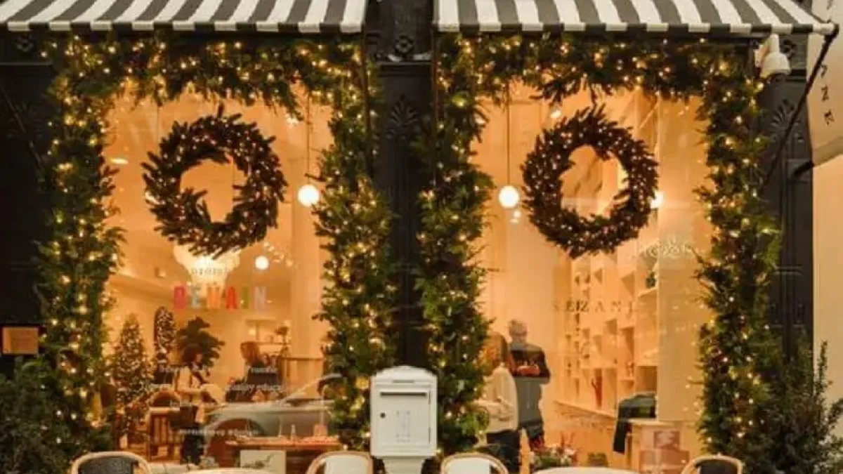 como economizar na decoração natal externa