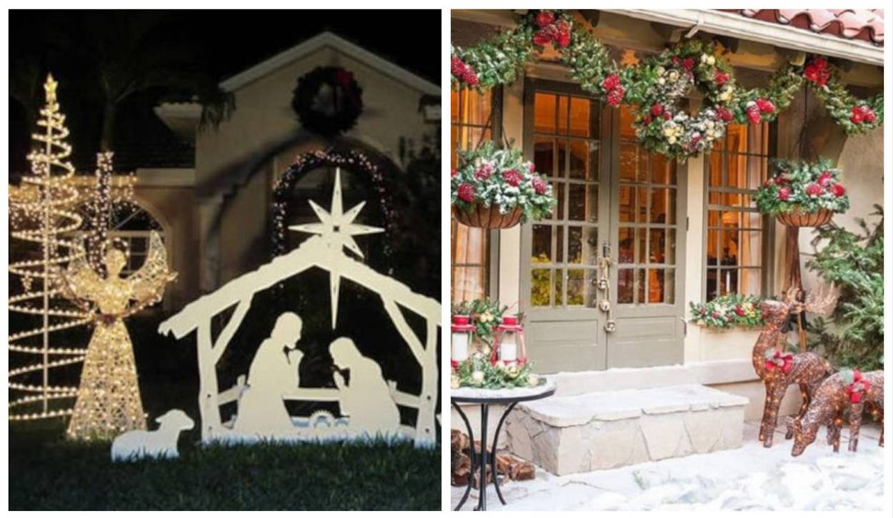 decoração natal externa barata e bonita