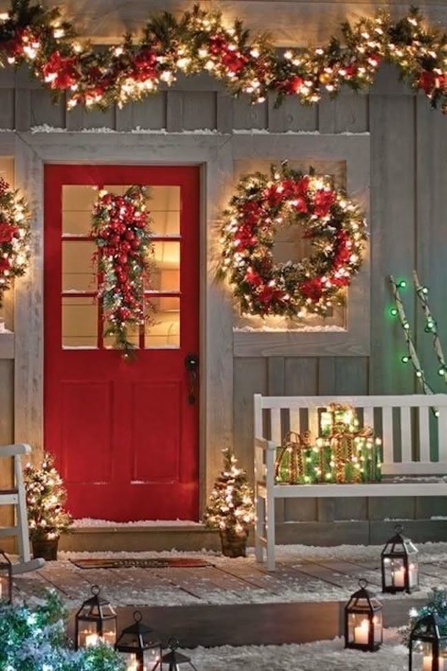 decoração de natal externo