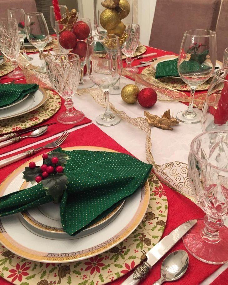 decoração de natal mesa