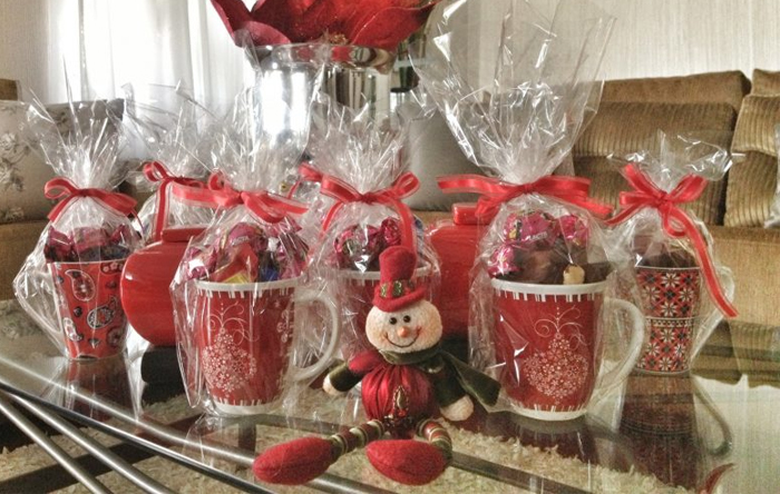 decoração de natal no rack