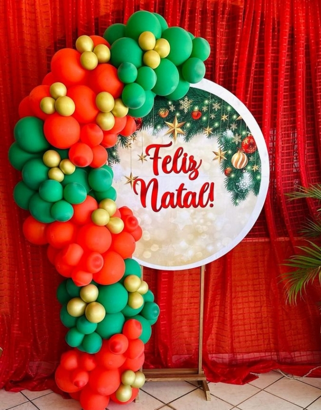 decoração de natal painel