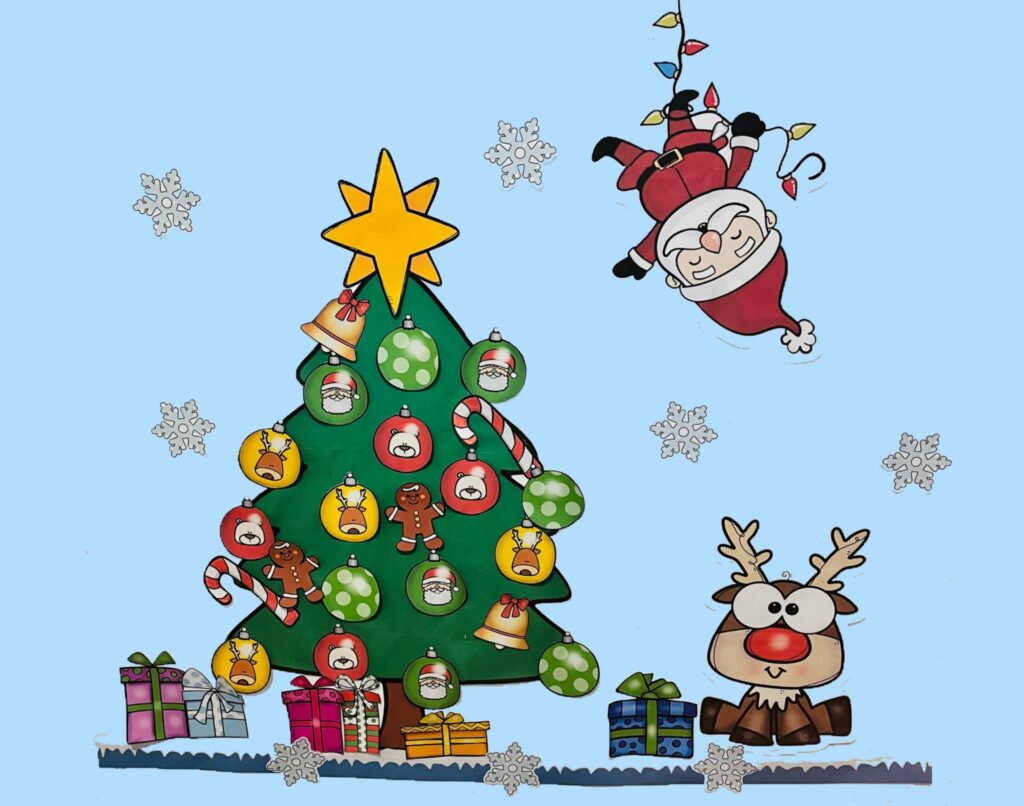 decoração de natal painel