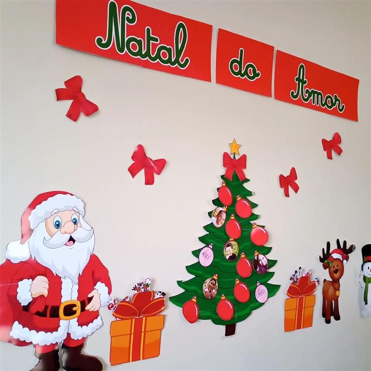 decoração de natal painel