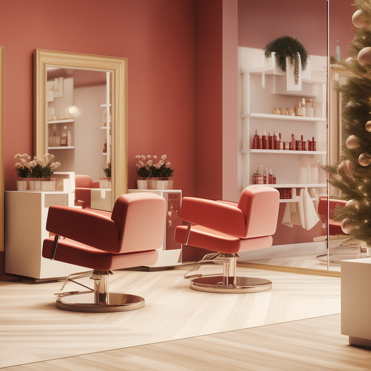 Tendências de Cores e Materiais para a Decoração de Natal em Barbearias