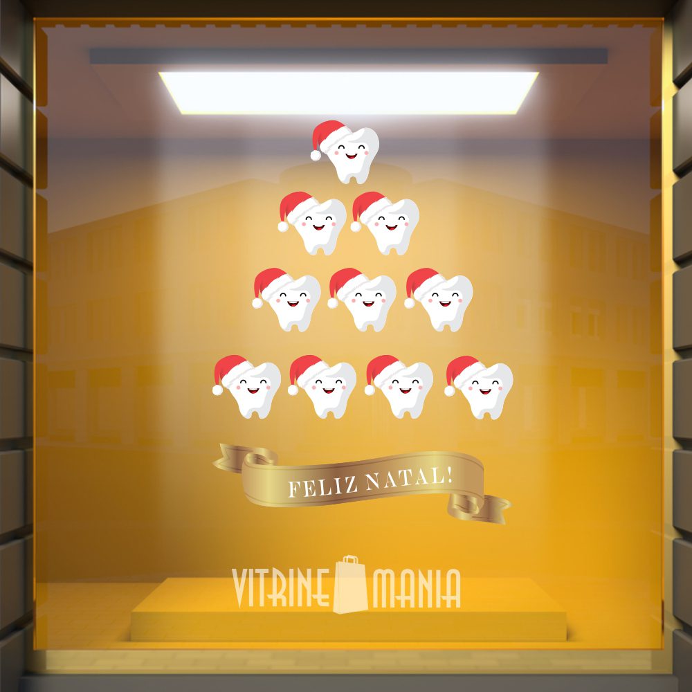 ideias criativas decoração natal consultório odontológico