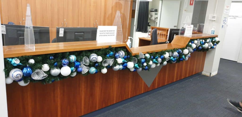 decoração natal consultório odontológico versus clínica médica