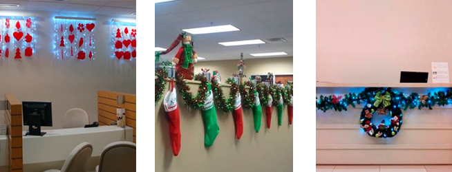 custo decoração natal consultório odontológico barato