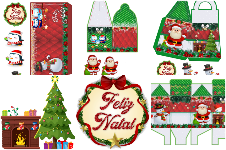 10 Ideias de Enfeites de Natal para Imprimir e Recortar