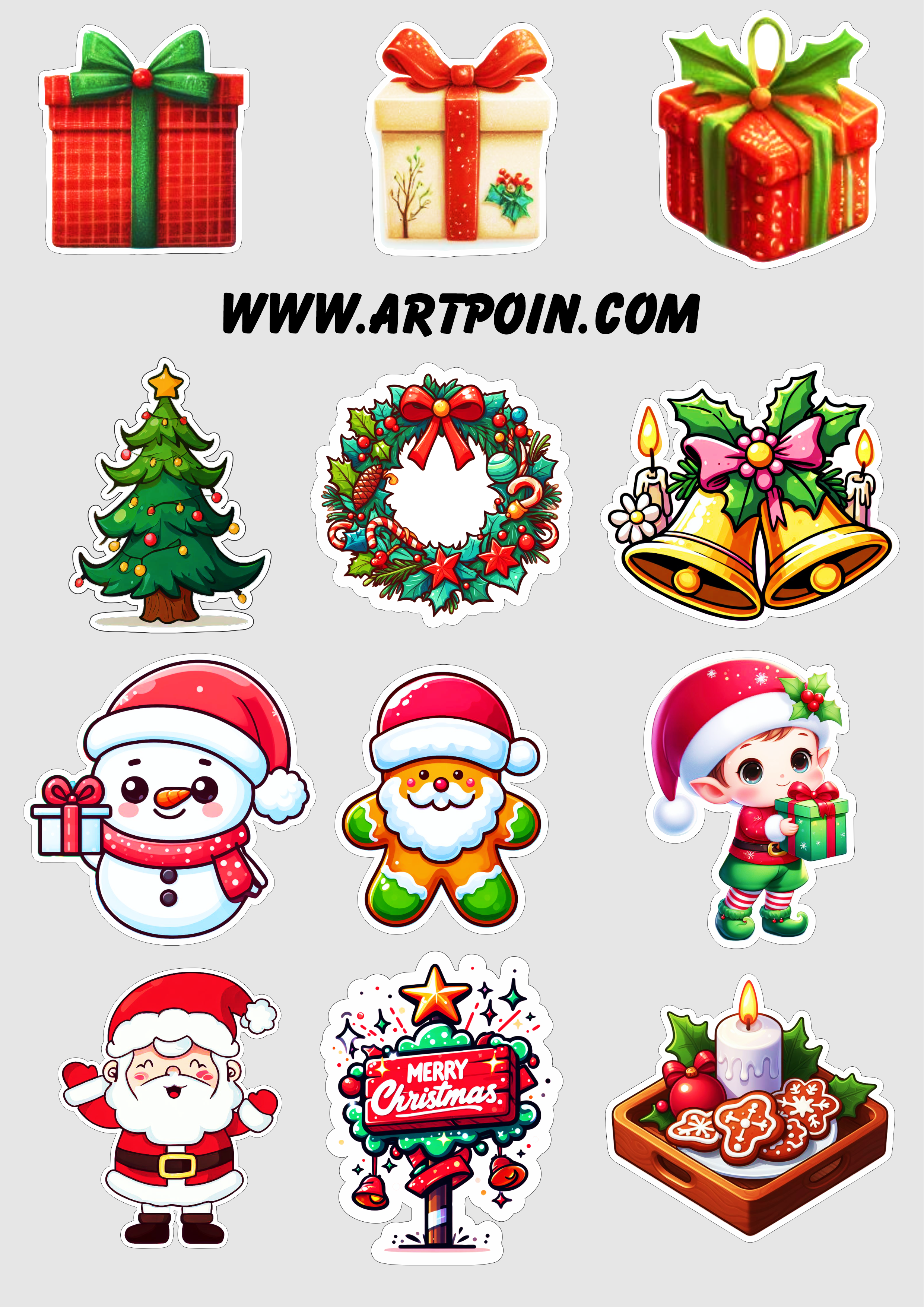 decoração de natal para imprimir pdf