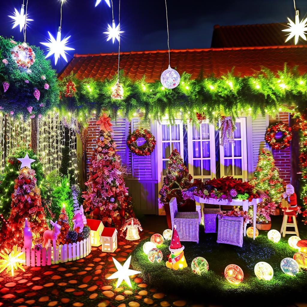 decoração de natal para jardim