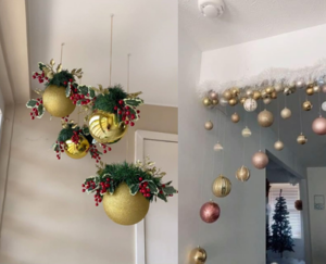 decoração de natal para pendurar no teto
