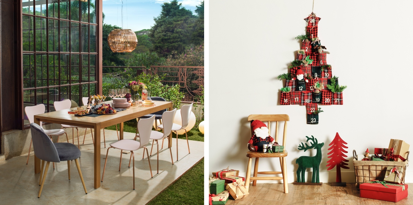 ideias criativas decoração natal varanda pequena