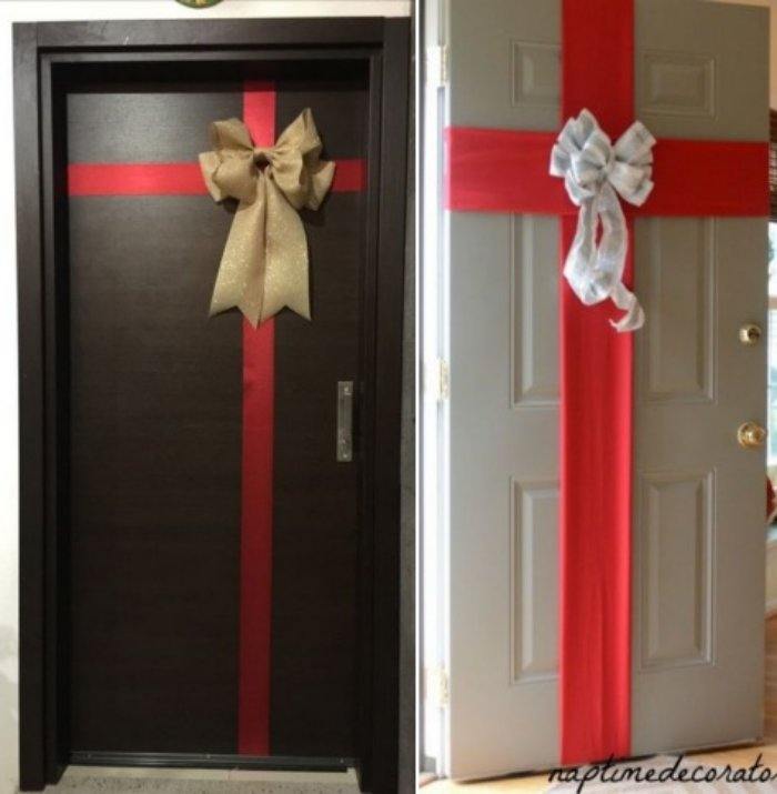 decoração de natal porta