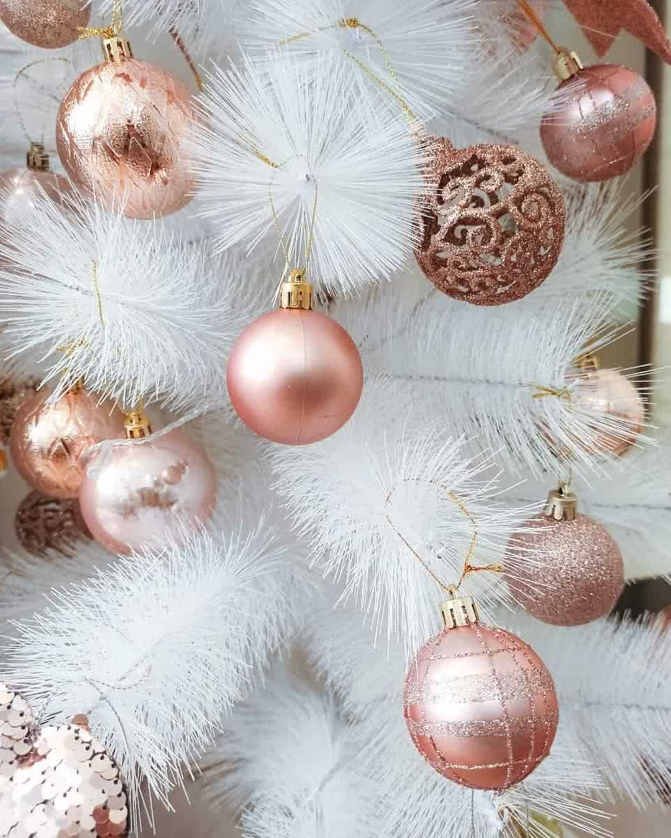 ideias decoração natal rose gold para sua casa