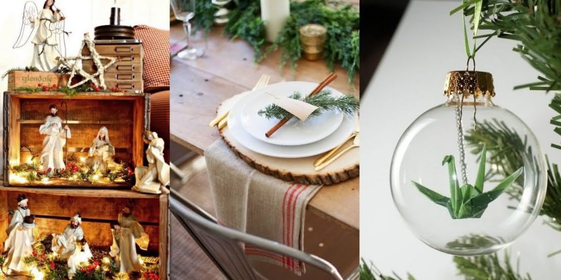 decoração de natal simples e bonita