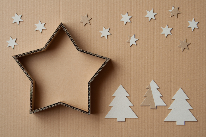 como fazer árvore de natal com fotos para escola