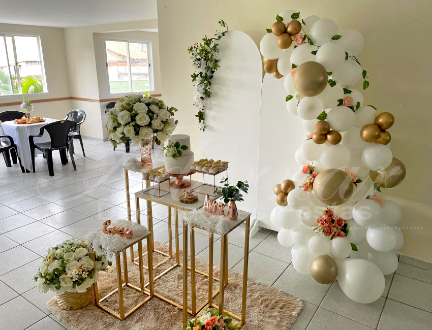 decoração de noivado