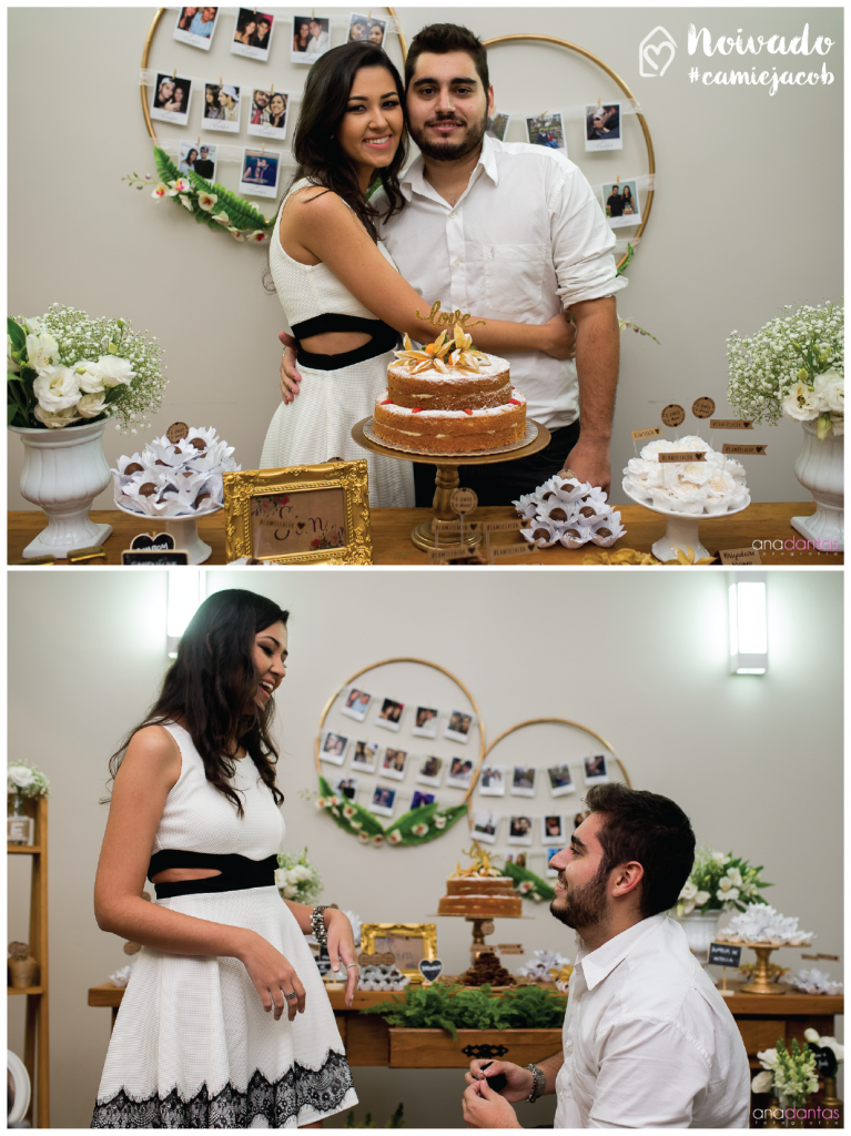 decoração de noivado