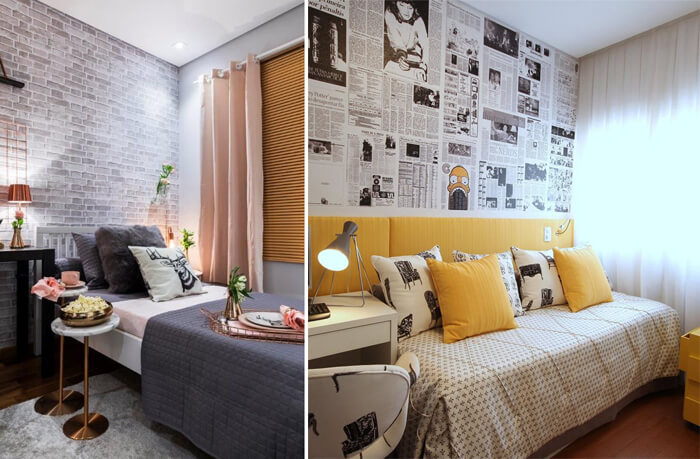 decoração de parede de quarto