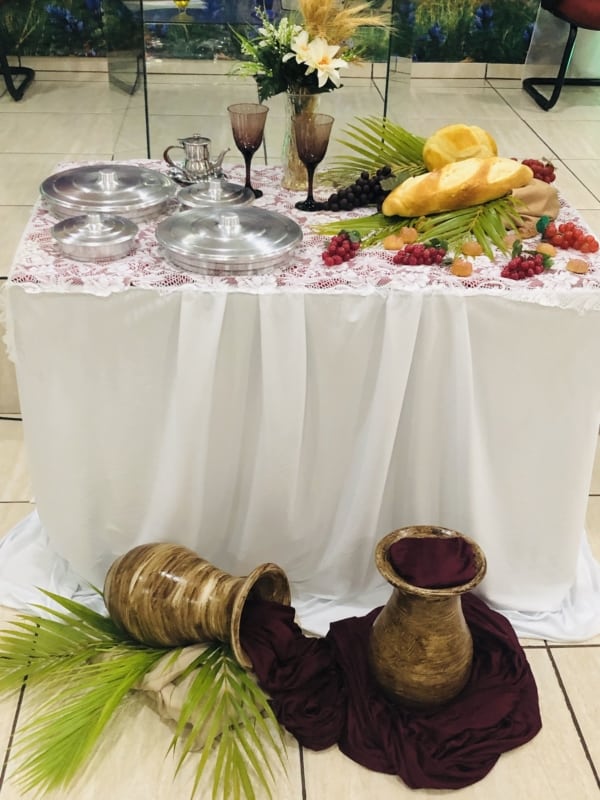 decoração de páscoa igreja