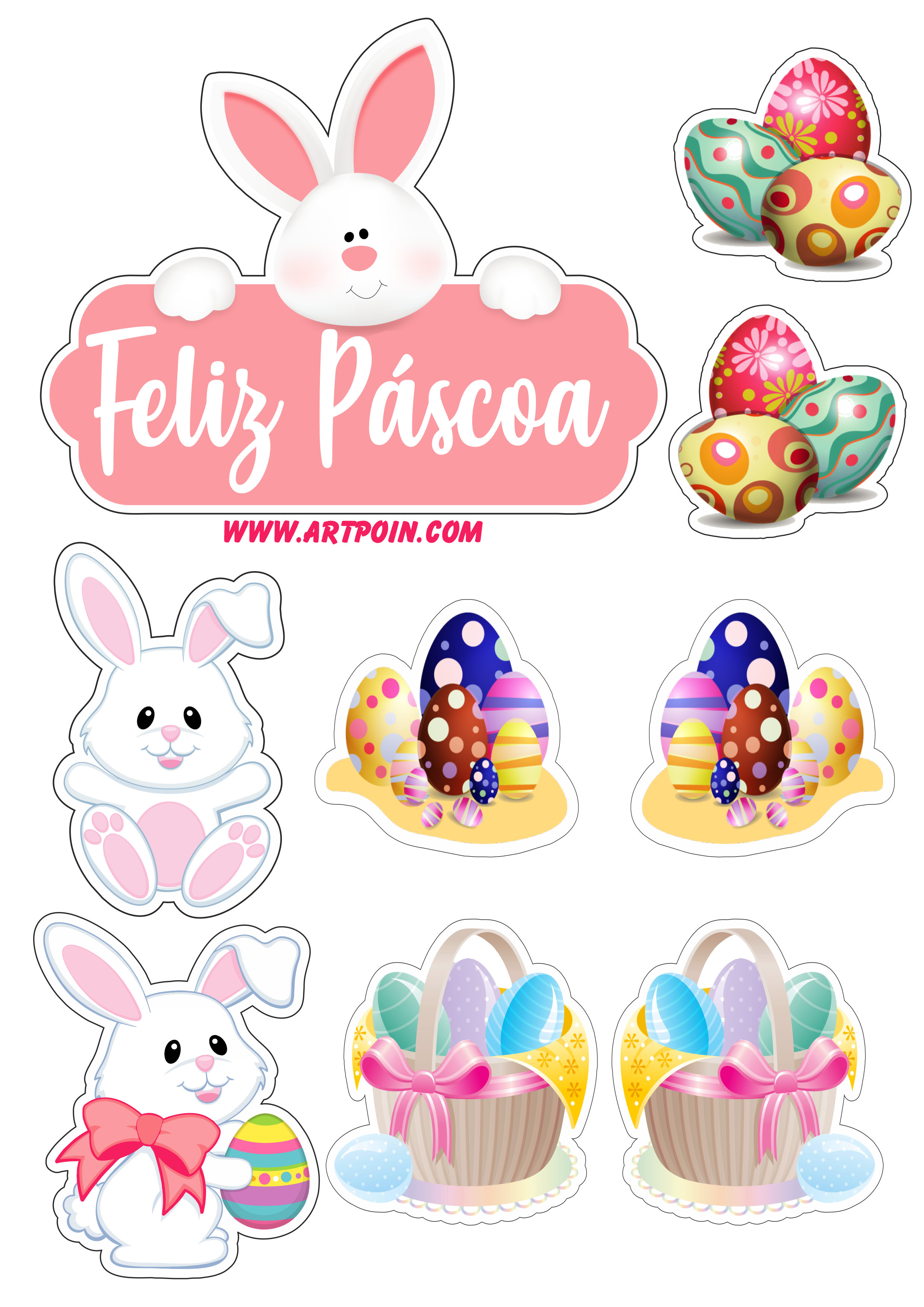 Onde Encontrar Moldes e Arquivos Gratuitos para a Decoração de Páscoa