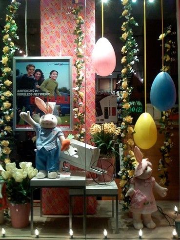 decoração de pascoa para loja