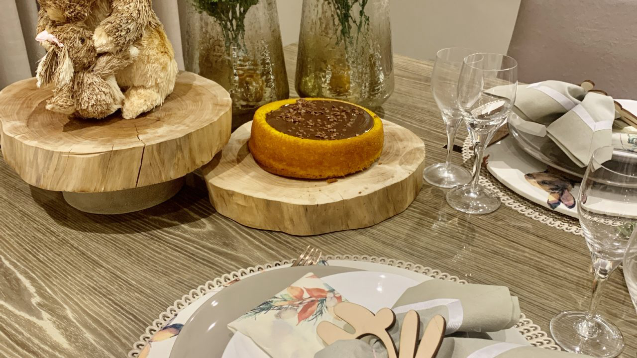 decoração de páscoa simples