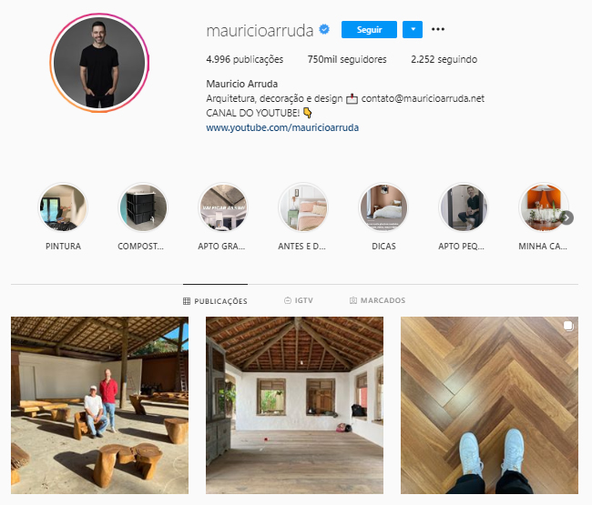 decoração de perfil