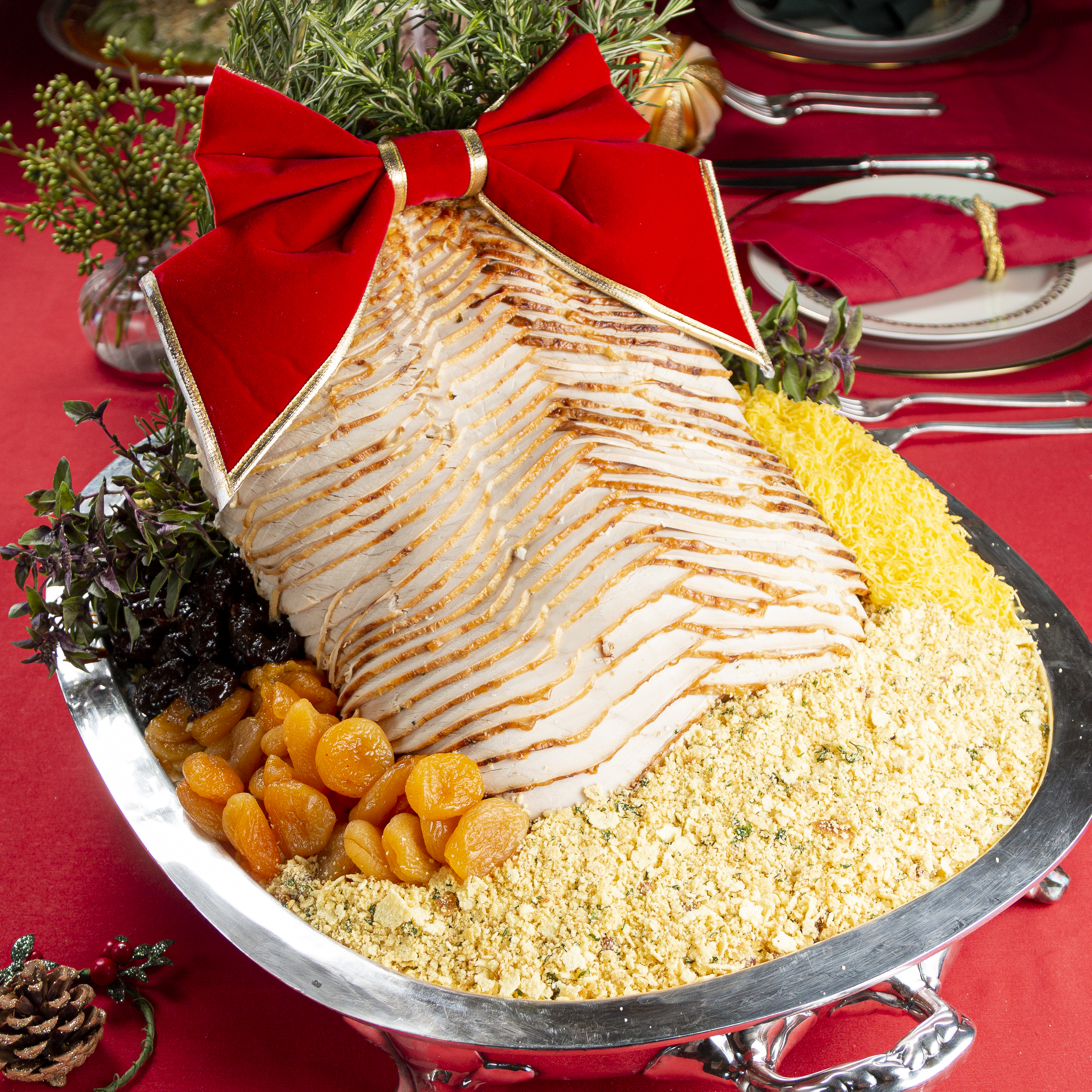 como fazer fios de ovos para decoração de peru