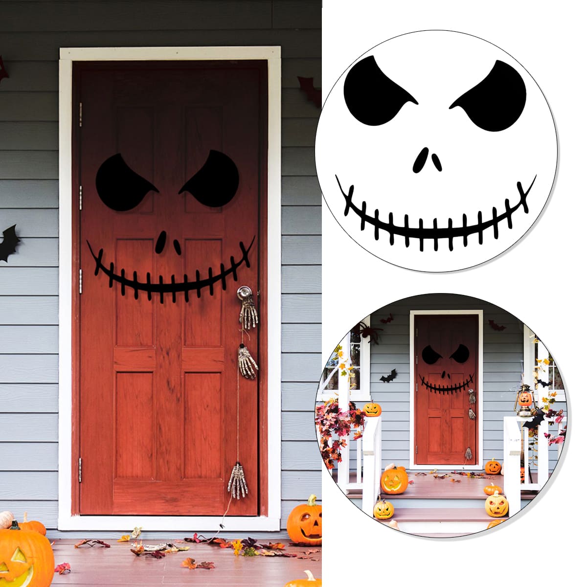 melhores ideias decoração porta halloween criativa