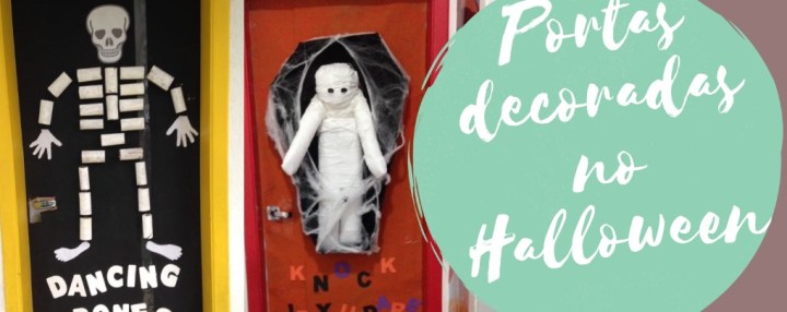 melhores ideias decoração porta halloween criativa