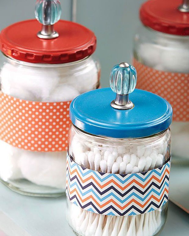 decoração de potes plasticos