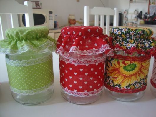 decoração de potes plasticos