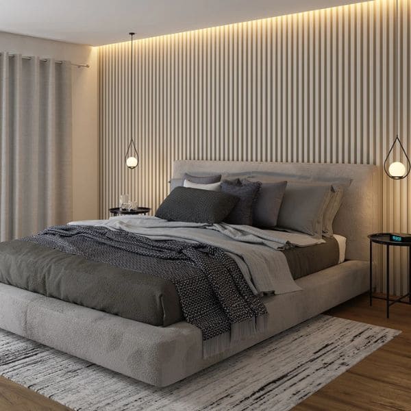 estilo minimalista ou boho chic para quarto adulto