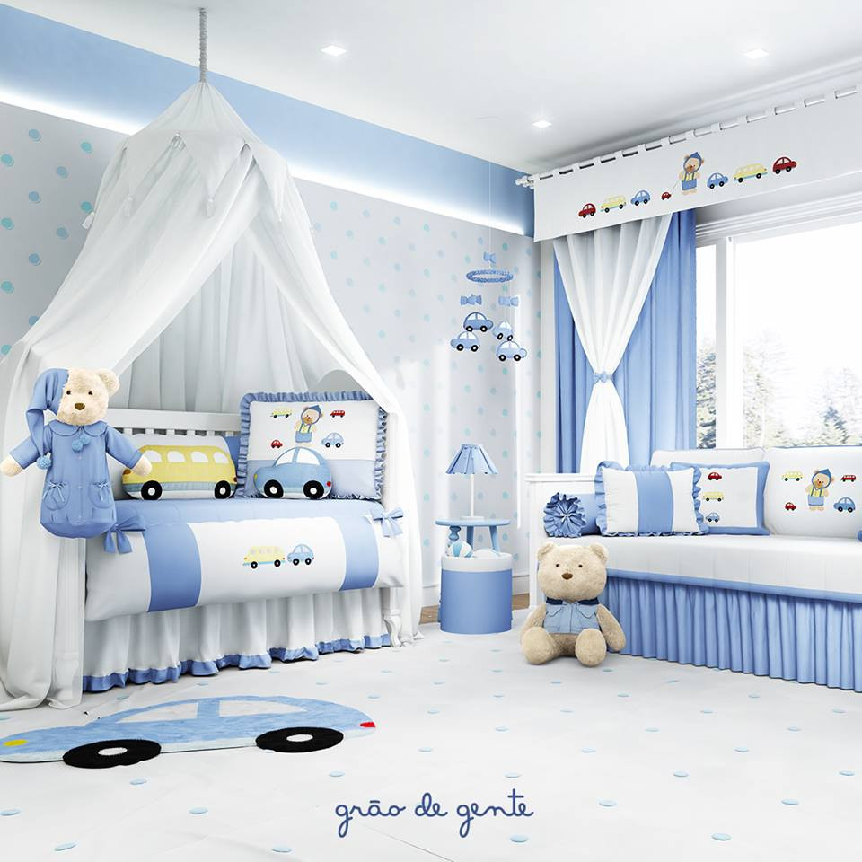 decoração de quarto bebe menino