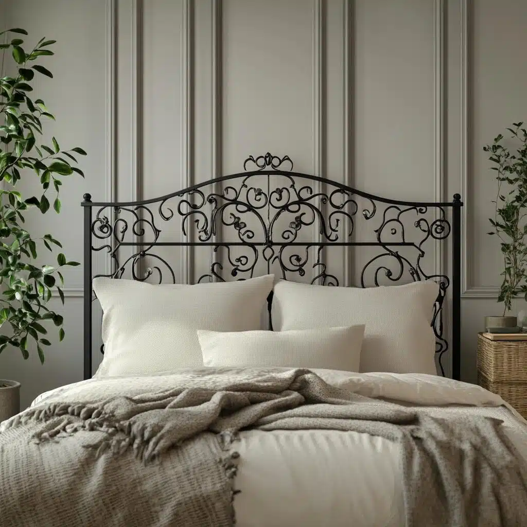 cama de ferro preta fosca decoração industrial