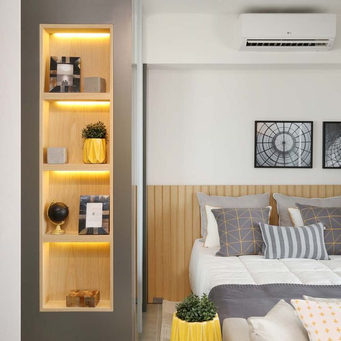 quanto custa colocar nichos e prateleiras no quarto