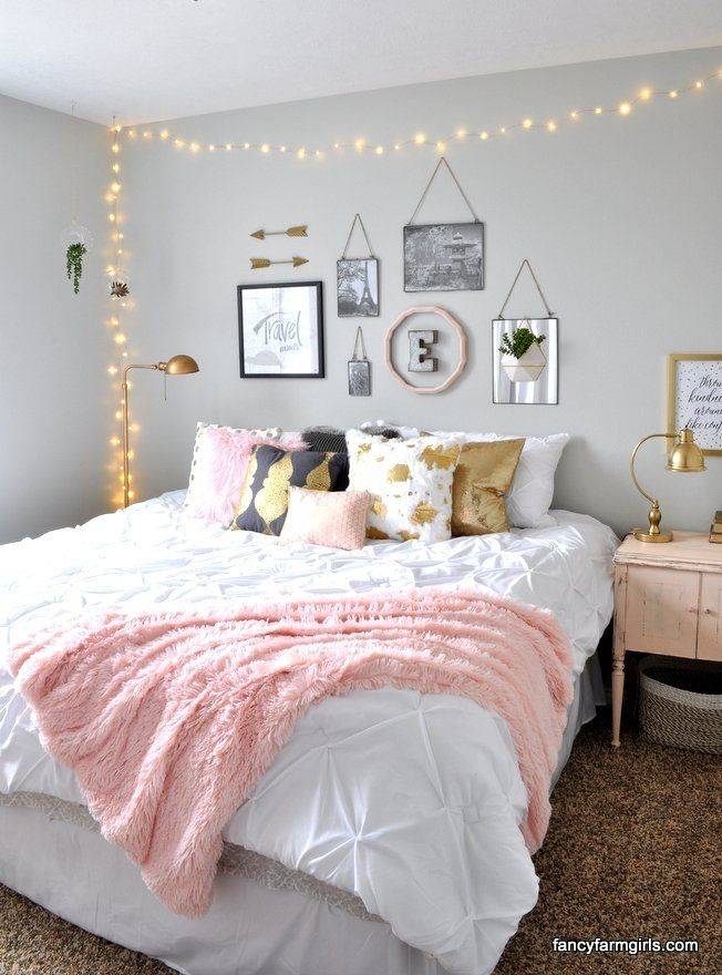 decoração quarto casal pisca pisca