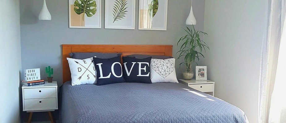 decoracao de quarto de casal clean