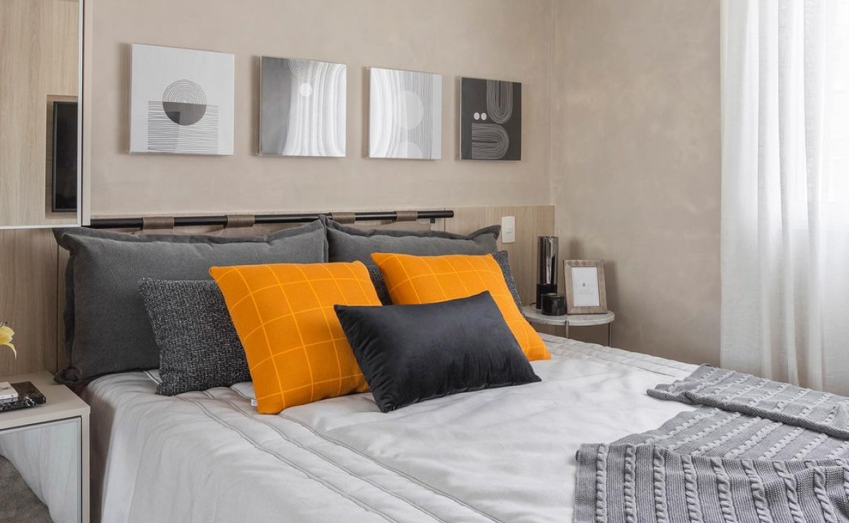 decoração de quarto de casal pequeno