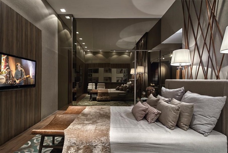 decoração de quarto de casal pequeno