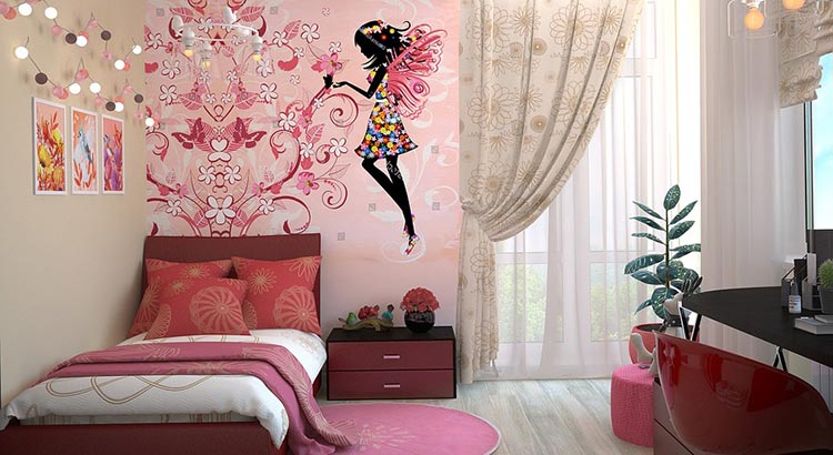 decoração de quarto de menina
