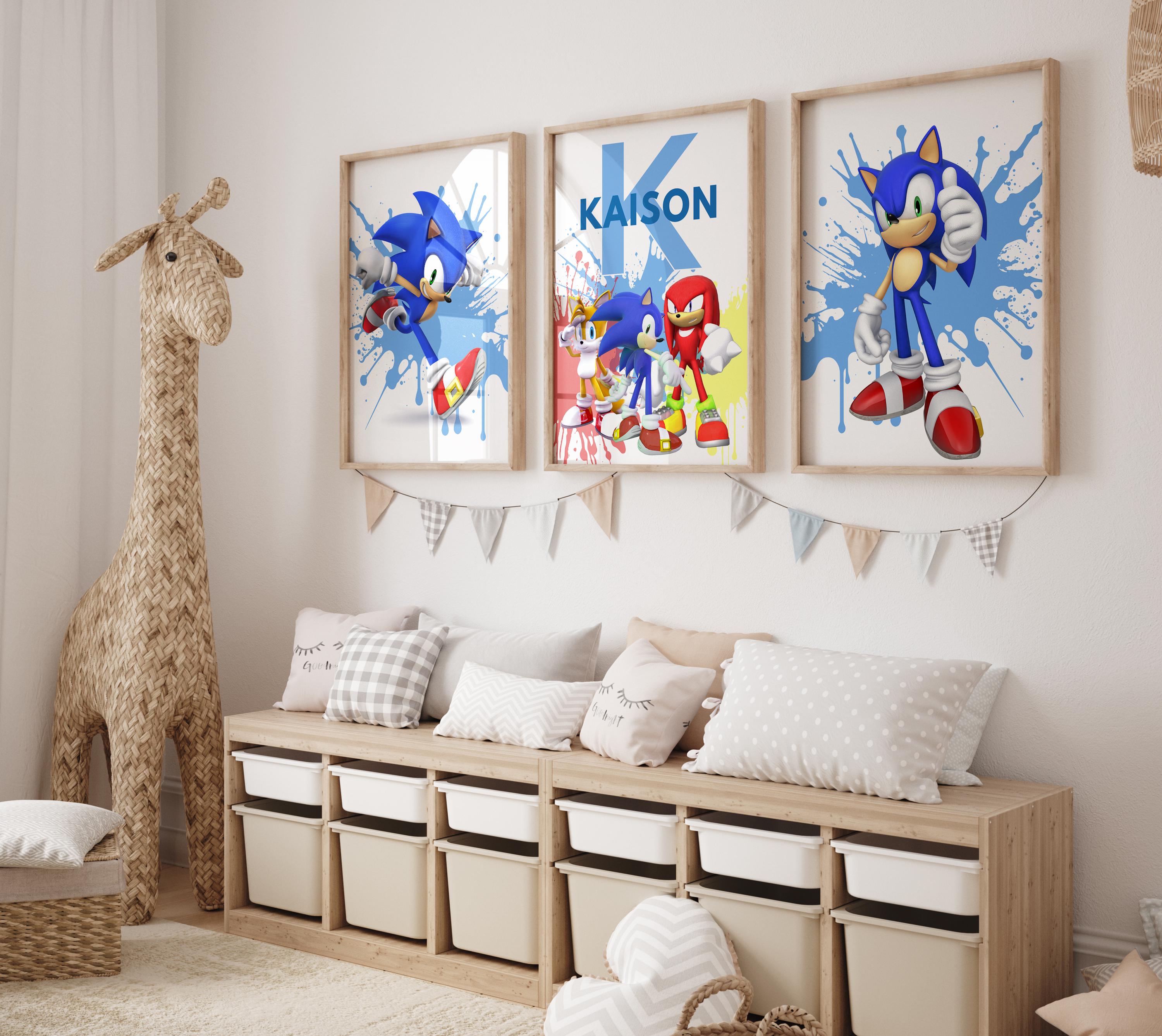 decoração quarto sonic vs quarto gamer
